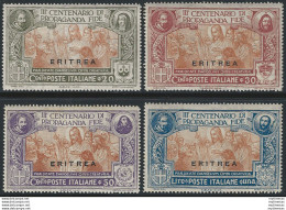 1923 Eritrea Propaganda Fide 4v. MNH Sassone N. 61/64 - Autres & Non Classés