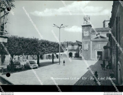 Bc430 Cartolina Montemarano Piazza Del Popolo  Fori D'archivio Avellino - Avellino
