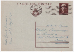 1945-Cartolina Postale Lire 1,20 Roma (28.7) - Poststempel