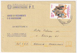 1995-NATALE'93 Lire 750 L Annunciazione (2083) Isolato Su Avviso Ricevimento - 1991-00: Poststempel