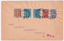 1922-Austria Simboli Kr. 1, 2 1/2 ,71/2 + Due Kr. 2 (254/6+259) Su Busta Per L'I - Sonstige & Ohne Zuordnung