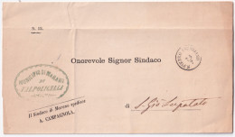 1855-LOMBARDO VENETO S. PIETRO INCARIANO C1 (24.2) Su Soprascritta - Lombardo-Vénétie