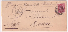 1889-SERRAVALLE PO Corsivo Collettoria Su Piego Ostiglia (14.10) - Marcophilie