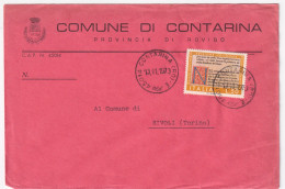 1973-DIVINA COMMEDIA Lire 50 (1186) Isolato Su Busta - 1971-80: Marcophilie