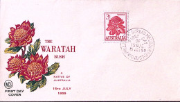 1959-Australia S. 3 Waratah (259) Fdc - Autres & Non Classés