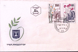 1954-Israele 6 Anniversario Stato FIORI Serie Cpl. (76/7) Fdc - FDC