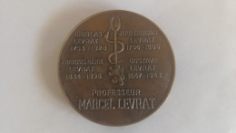 RARE : Médaille Professeur Marcel Levrat 65 Mm 131 G Bronze - Otros & Sin Clasificación