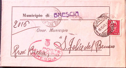 1945-Imperiale Senza Fasci Lire 2 (541) Isolato Su Piego - Marcofilía