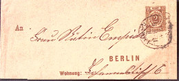 1901-GERMANIA Impero Fascetta Giornali P.2 Viaggiata - Storia Postale