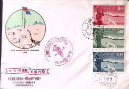 1959-Taiwan 10^ Jamboree Serie Cpl. Scout Su Fdc - Briefe U. Dokumente