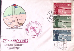 1959-Taiwan 10^ Jamboree Serie Cpl. Scout Su Fdc - Lettres & Documents