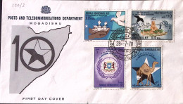 1970-Somalia X^Anno Indipendenza (120/3) Fdc - Somalie (1960-...)