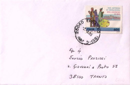 1995 BATTAGLIA NIKOLAJEWKA Lire 600 (2046) Isolato Su Biglietto Visita - 1981-90: Marcophilia