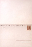 1966-Cartolina Postale RP Lire 30+30 (C169) Nuova - Entiers Postaux
