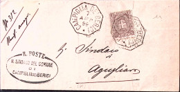 1899-CAMPIGLIA Dè BERICI Ottagonale Collettoria (7.4) Su Piego - Marcophilie
