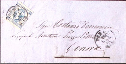 1863-effigie C.15 I TIPO (12) Isolato Su Lettera Completa Testo Parma (25.3) - Marcophilie