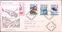 1966-Finlandia Pro Croce Rossa Serie Cpl. Fdc Raccomandata - FDC