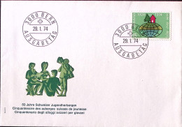 1974-Svizzera 50 Ann. Ostelli Per La Gioventu /Berna (29.1) Annullo Speciale Su  - Other & Unclassified