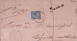 1879-GRANTORTO Corsivo Collettoria Su Piego Cittadella (16.2) - Marcophilie