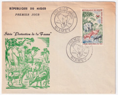 1960-NIGER Parco Nazionale Fr.500 (PA 18) Fdc - Niger (1960-...)