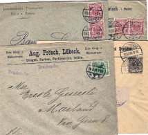 1892-GERMANIA Impero Lotto 8 Buste Per L'Italia - Briefe U. Dokumente