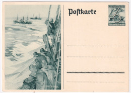 1935-GERMANIA REICH Cartolina Postale P.6+4 Con Vignetta Nuova - Covers & Documents