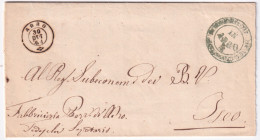 1861-Adro C.2 (30.10) Su Piego - Marcofilía