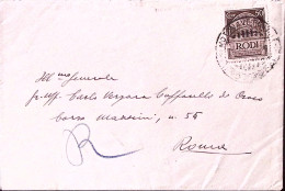 1934-EGEO M/N Postale Pietro Foscari (12.12) Su Busta Affr. Egeo C.50 - Egée