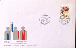 1987-Finlandia Campionato Mondiale Wrestling (977) Su Fdc - FDC