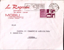 1965-RESISTENZA Lire 30 (992) Isolato Su Busta Rovigo (17.10) - 1961-70: Marcophilia