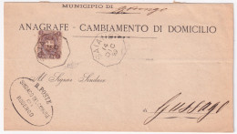 1899-Saiano (Brescia) Ottagonale Di Collettoria (14.12) Su Soprascritta - Poststempel