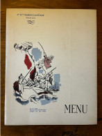 Menus * Menu Ancien " CGT Compagnie Générale Transatlantique Paquebot DE LA SALLE 1935 " Illustrateur Chancel - Menus