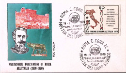 1970-ROMA MOSTRA LIBRO STORICO (19.9) Annullo Speciale Su Busta - 1961-70: Marcophilie