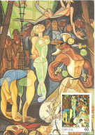 30932 - Carte Maximum - Portugal - Pintura Sec.XX Almada Negreiros - Saltimbancos No Cais 1949 - Pintor Painter Peintre - Cartes-maximum (CM)