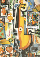 30931 - Carte Maximum - Portugal - Pintura Sec.XX Amadeo Sousa Cardoso - Parto Da Viola 1916 - Pintor Painter Peintre - Cartoline Maximum