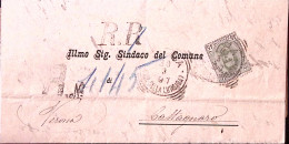 1897-effigie C.45 (63) Isolato Su Raccomandata Roma (30.3) - Marcophilie