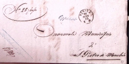 1873-OPPEANO Corsivo Verde Di Collettoria Su Piego Verona (15.11) - Marcofilía