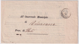 1861-FRANCOBOLLO PER STAMPATI C.2 (20) Isolato Su Stampe Milano (29.12) Firmato  - Marcophilie