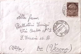 1941-Posta Militare/n. 550 C.2 (30.10) Su Busta Affrancata Egeo C.50 - Egée