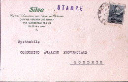 1945-Democratica C.40 (546) Isolato Su Cart. Stampe - Marcophilie