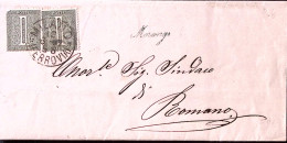 1887-MORENGO Corsivo Verde Di Collettoria Su Piego Milano (12.6.87) - Storia Postale
