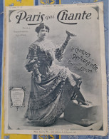REVUE PARIS QUI CHANTE 1905 N°108 PARTITIONS LE CONCOURS DE LA PANTOUFLE D'OR AU BAL DE L'OPERA - Partitions Musicales Anciennes