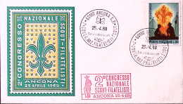 1969-ANCONA 2 Congresso Naz. Filatelisti Scout (25.4) Annullo Speciale Su Busta - 1961-70: Marcophilia