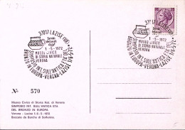 1972-LAZISE Simposio Antica Eta' Del Bronzo (1.5) Annullo Speciale Su Cartolina - 1971-80: Marcophilie