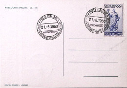 1960-BOSCOCHIESANUOVA IX Festa Montagna (21.8.60) Annullo Speciale Su Cartolina - Manifestations