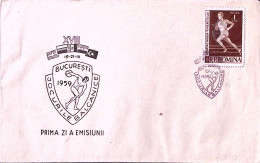 1959-Romania 3 Spartachiade Giovanile (1615) Fdc - FDC