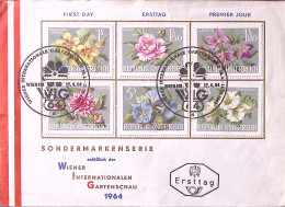 1964-Austria Esposizione Floricoltura Serie Cpl. (983/8) Fdc - FDC