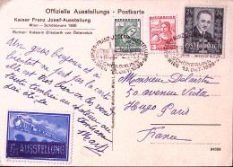 1935-AUSTRIA Mostra Kaiser Francesco Giuseppe/Schonbrunn (13.10) Annullo Special - Autres & Non Classés