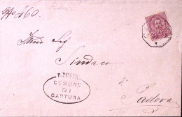 1897-CARTURA Ottagonale Collettori (9.6) Su Fascetta Affr. C. 10 - Storia Postale