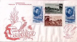 1950-Romania 100 Ann. Nascita Pittore Andreescu Serie Cpl. (1095/7+1095a) Fdc - FDC